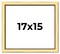 Simple Gold Picture Frame - UV Acrylic, Backing Board, Hanging Hardware Included
